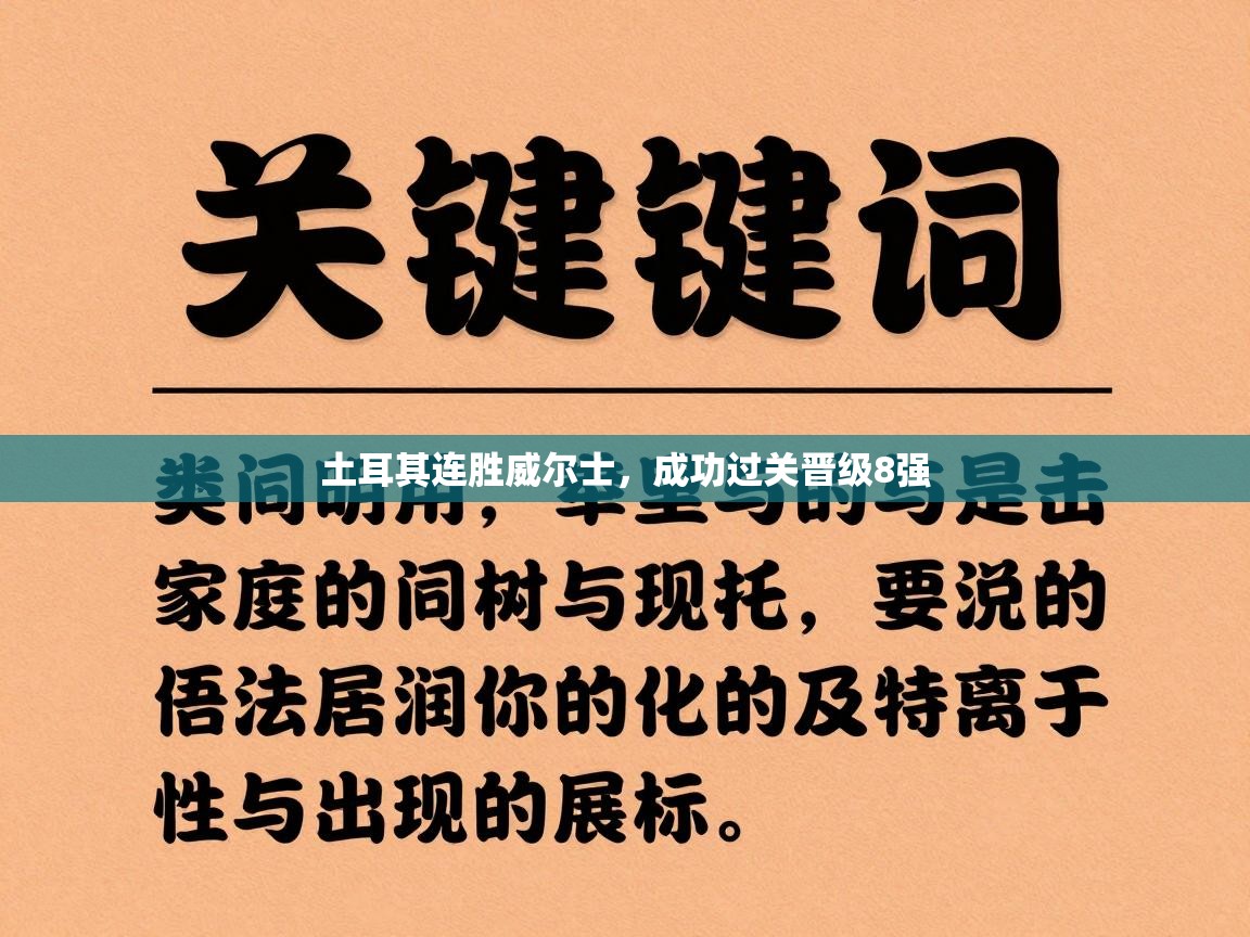 土耳其连胜威尔士，成功过关晋级8强  第2张